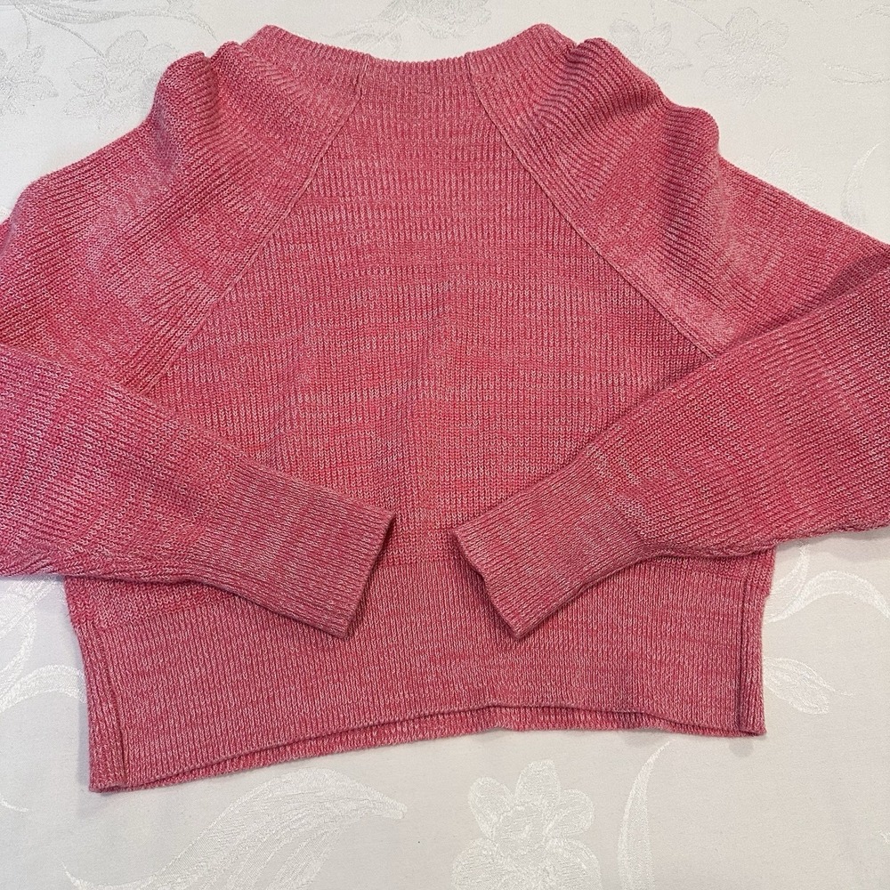 Free People Size-XS/T Women's Too Good Pink Pullover Knit Sweater - Picture 2 of 12